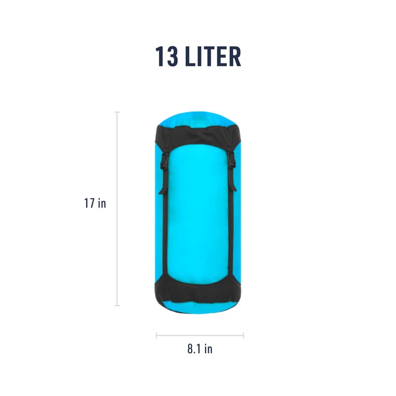 Sea to Summit Ultra-SIL Compression Sack, Blue Atoll, 13 Litre