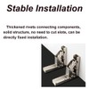 8 Pcs 180 Degree Folding Door, Folding Shelf Hinge, Hidden