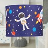 Space Rocket Design Easy Fit Light Shade, Blue Space Ceiling