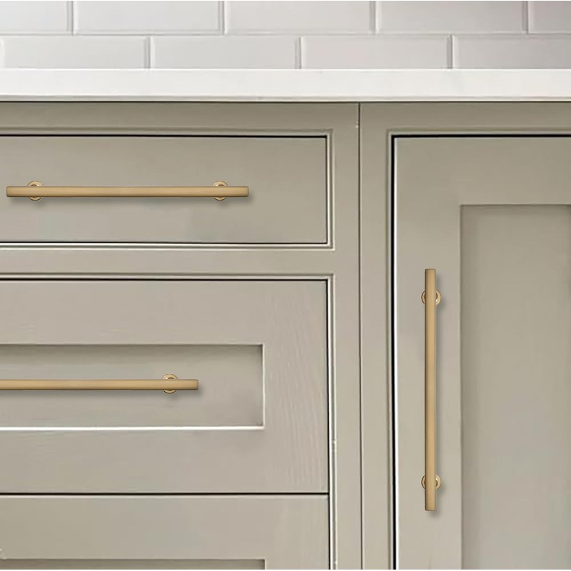 khtumeware 10 Pack 5 Inch(128mm) Champagne Bronze Cabinet Pulls Kitchen