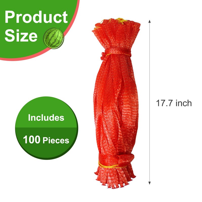 Melon Hammock Watermelon Nets, 100 Pack Heavy Duty Reusable Melon