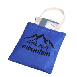 CMNIM Sound of Inspired Music Gift Tote Bag Climb Every Mountain Lyrics Shopping Grocery Shoulder Bag for Musical Movie Fans (Climb Every Mountain Lyrics TB)