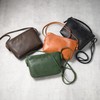 [ANON] Anon SL-G-1729 Goat Leather Horizontal Shoulder Bag (Women's, Cross-body