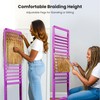 Sunnacate Braiding Hair Rack 280 Pegs, Height Adjustable, Mobile Braid