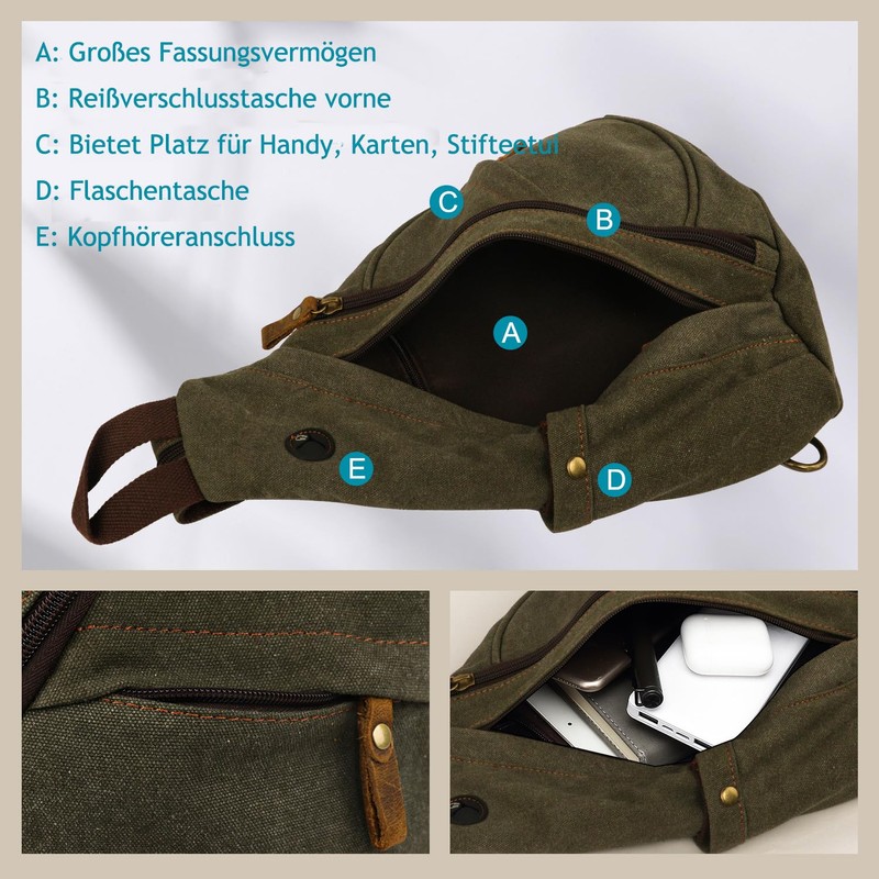 Shoulder Backpack Shoulder Bag Cross Bag, Small Capes Sling Backpack