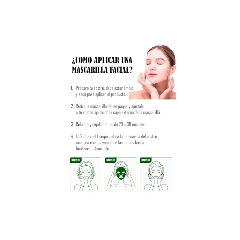 TONYMOLY Im Real Mascarilla Facial de Algas Marinas 5 Pzs