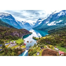 Cheatwell Games World's Smallest, 1000 Piece Jigsaw Puzzle Fjords