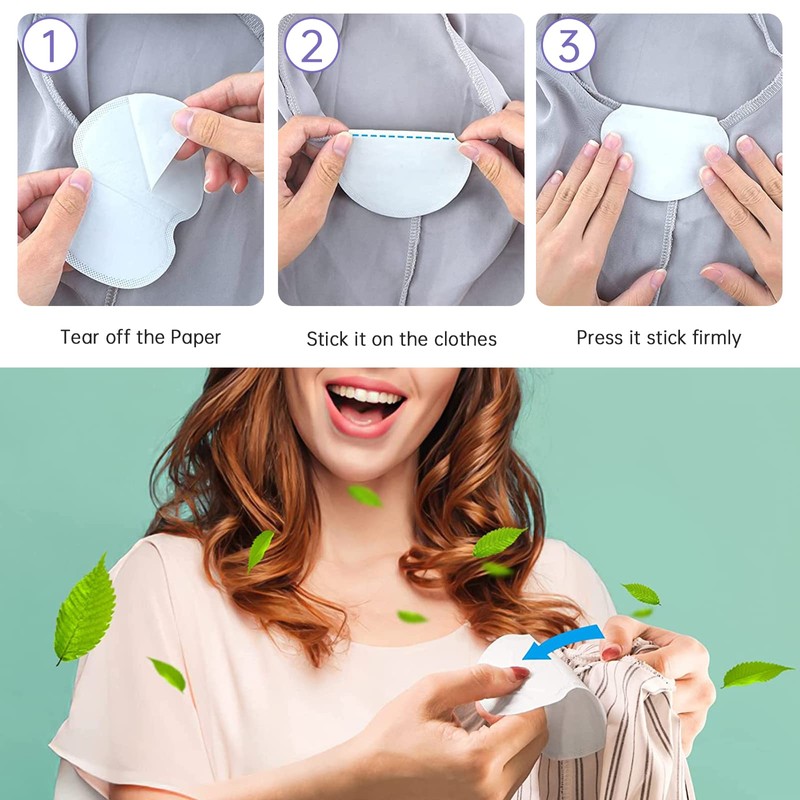 Underarm Pads, Pack of 40 Armpit Sweat Pads, Disposable Armpit