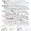 Yipscazo 10 Sheets Peel and Stick Stone Metal Tile Backsplash,