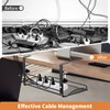 Under Desk Cable Management Tray, No Drill Cable Tray Under