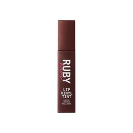 Ruby Kisses Lip Vinyl Tint - High-Pigment, Transfer-Proof, Smudge-Proof Liquid Lipstick, Soft-Satin Shine, Lightweight Makeup, Long-Lasting Lip-gloss, Full Coverage Color (TANTALIZE, 2.8mL)