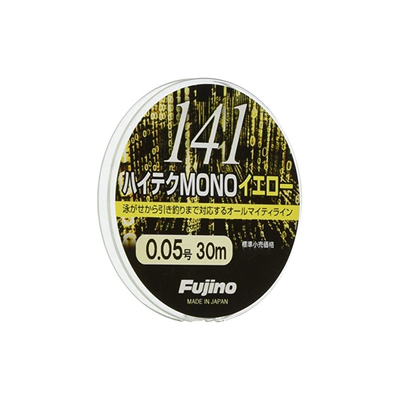Fujino(フジノ) 141ハイテク水中糸MONOイエロー 30m 0.05