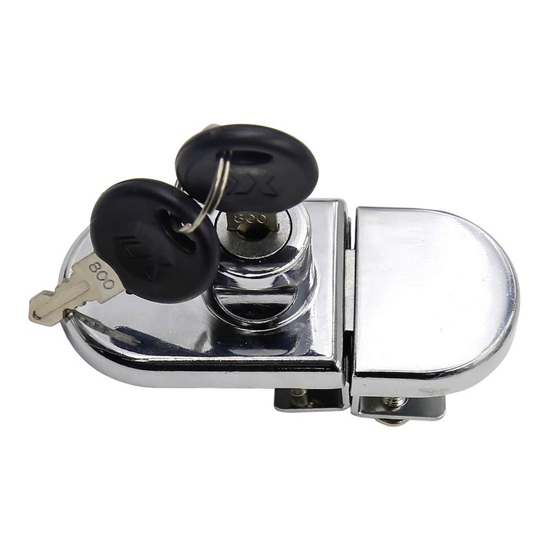 LC LICTOP No Drill Showcase Lock for 0.2-0.3 inch Glass,