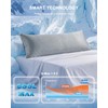 YZ HOME Cooling Body Pillow for Adults, Cold Touch Fabric,Blue