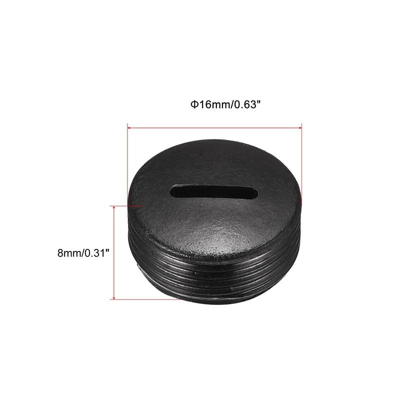 sourcing map Pack of 20 Carbon Brush Holder Cap Motor