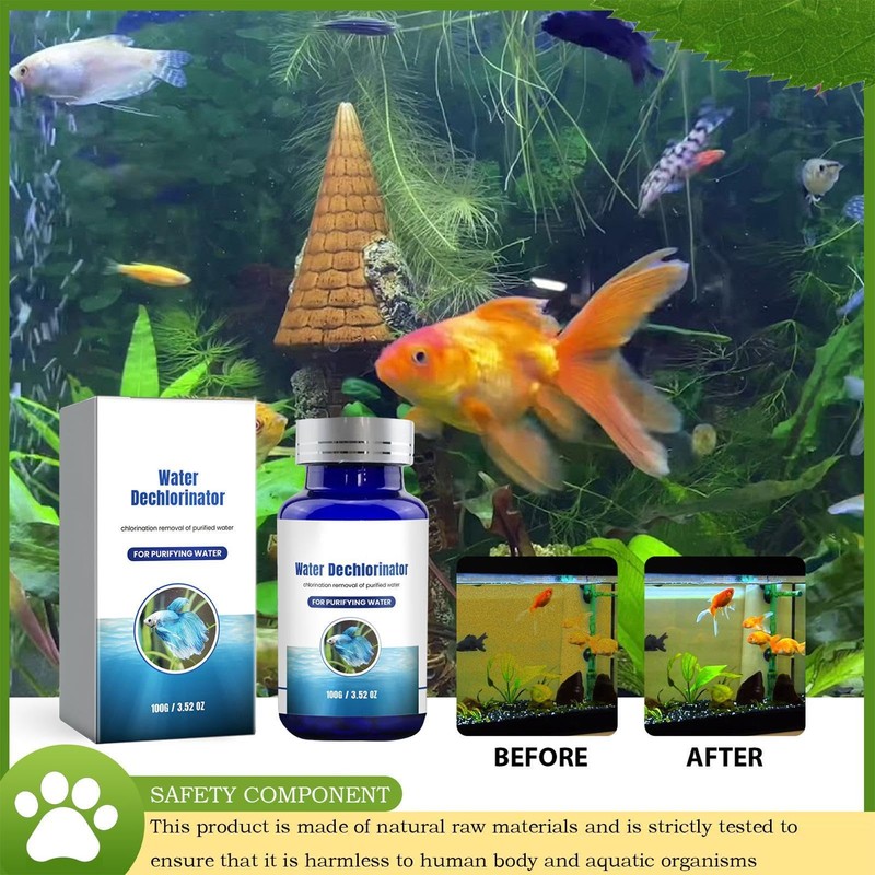 Water Purifying Tablets for Aquariums - 100g Powerful Fish Tank
