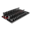 TEKTON 1/4 Inch Drive 12-Point Impact Socket Set with Rails