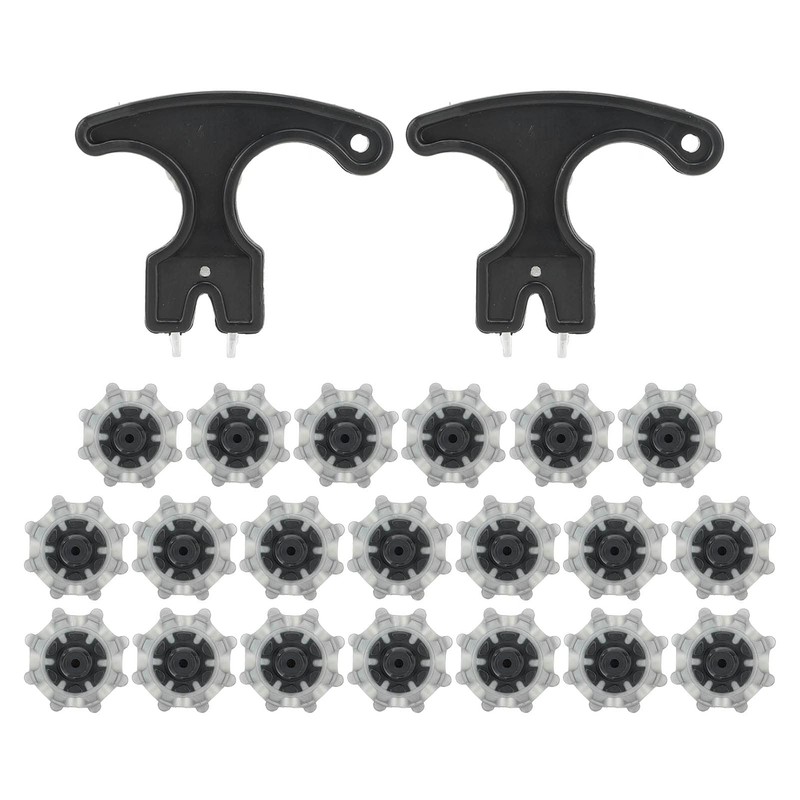Drfeify 20 Pieces Golf Shoe Spikes Non-Slip Golf Shoe Cleats