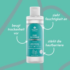 Nature Spell 100% Pure Vegetable Glycerine for Face and Body, Moisturises & Refreshes, For All Skin Types, Vegan, 200ml