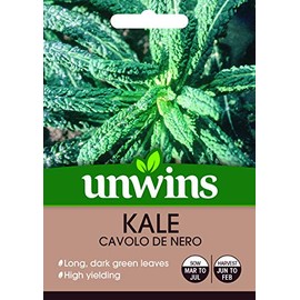Unwins 30310578 Kale Cavolo de Nero Seeds, Clear