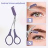 VOCOSTE Eyebrow Scissors, Eyebrow Cut, Comes with a Comb, Removable,