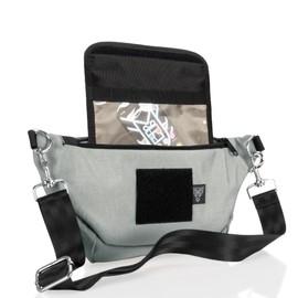 Xtreme Sight Line ~ SLING Faraday Bag ~ Data Security Cross-Body for Executive Travel ~ Tracking/Hacking Defense ~ Crystal Faraday Sleeve ~ Silver