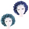 XUNQUCOM 2 Piece Silk Hair Cap Double Sleeping Cap Beauty
