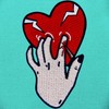 ZEGINs Touch Your Heart Patch Embroidered Applique Badge Iron On