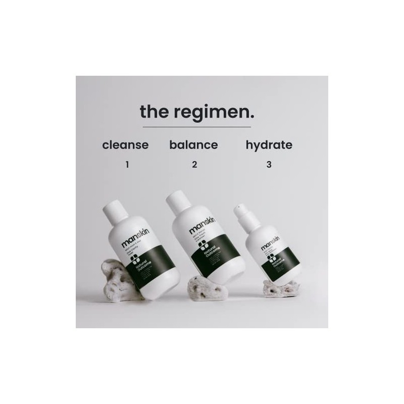 Natural Outcome Kit Cuidado Piel Hombre Facial Régimen Diario Antienvejecimiento