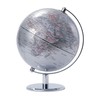 Globe with 20 cm Diameter - Lunar - Chrome Metal