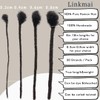 Linkmai Inter Dreadlock Extensions 100% Human Hair for Men/Women/Kids, Full