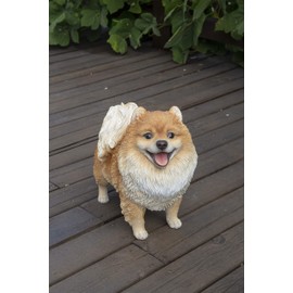 Hi-Line Gift Ltd. Medium Standing Pomeranian, Brown