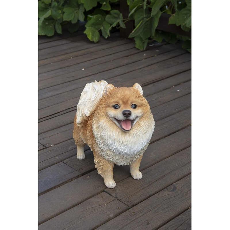 Hi-Line Gift Ltd. Medium Standing Pomeranian, Brown