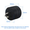 JORINDO Nema 5-15P to TT-30R Rv Power Adapter Plug，American Standard