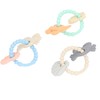 3pcs Silicone Shell Teething Ring Soothes Gum Soreness Crab Shell