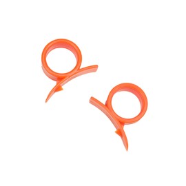 Chef Craft Select Plastic Orange Peeler, 2.25 inches in length 2 piece set, Orange