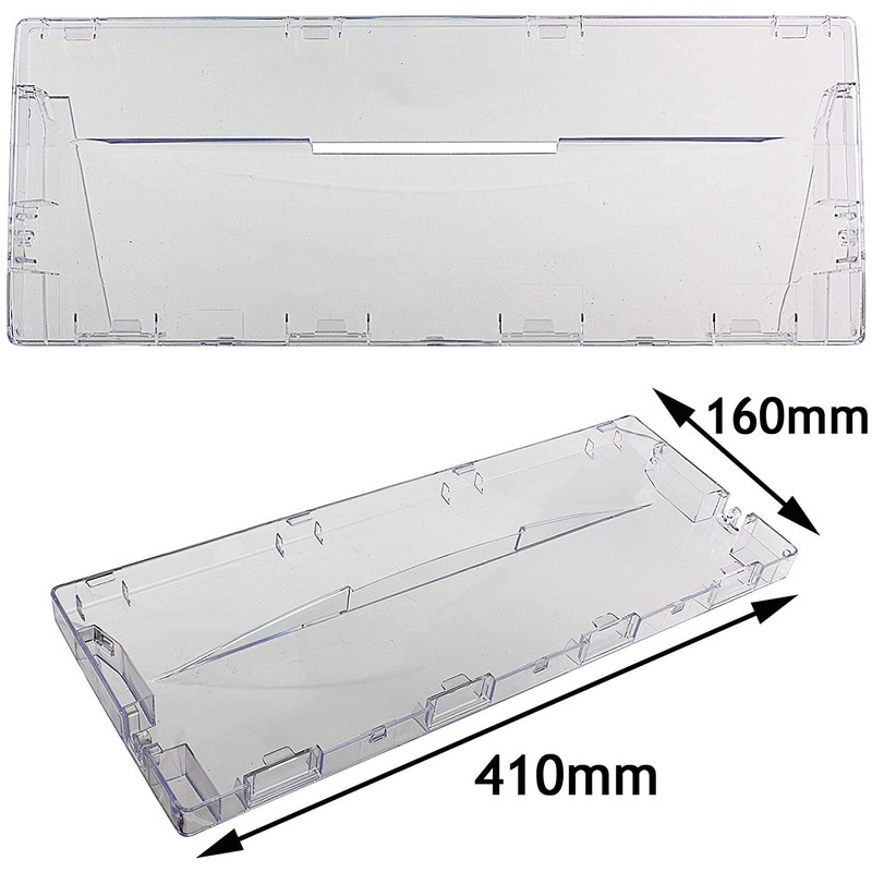 Spares2go Plastic Drawer Cover Flap Front Handle for Hotpoint Fridge