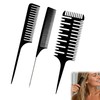 Pack of 3 Hair Comb for Precise Colouring and Styling