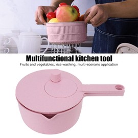 Salad Spinner,Green Salad Spinner Large, Lettuce Spinner Quick Dryer Easy to Use, Salad Washer Dryer Ideal for Vegetables and Fruits of Home Kitchen, BPA Free(Pink, OneSize)