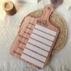 Fridge Meal Planner, Weekly Meal Prep Board - Magnetic Wooden