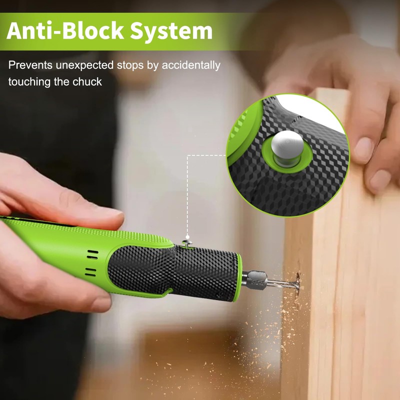 WorkBless 8V Cordless Rotary Tool: Rotary Tool Kit with 103pc
