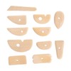 11pcs Pottery Trimming Tool Professional Wood Pottery Foot Shaper Tool