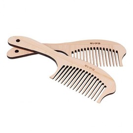 Pure Hinoki Wood Anti-Static Hair Comb with Handle (1pc) Hair Comb