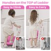Primlect Potty Training Seat, Upgrade Foldable Step Stool for Bathroom,