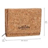 Gusti August Wallet Brown Leather Product Vegan, Natural cork, Retro