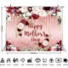 Happy Mother's Day Backdrop 10x8ft Best Mom Backdrop Burgundy Red