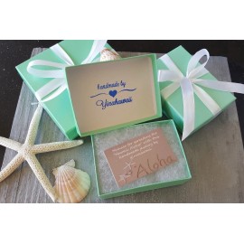 Does Not Apply Handmade in Hawaii,  Turquoise Bay Blue "Twin Hearts"  "Heart of the Sea" sea