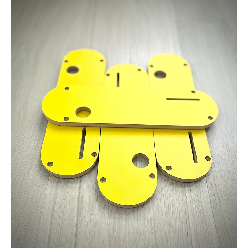 Cncdesigns Zero Clearance Inserts (4-Pack) for DeWalt DWE7485 with riving