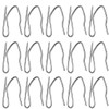 58 Pcs Metal Curtain Hooks, Wobe Silver Rustproof Stainless Steel