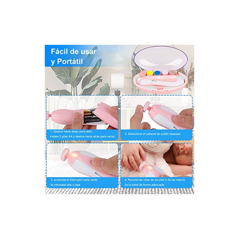 Lima de uñas bebe, Cuidado de uñas para bebés eléctrico
